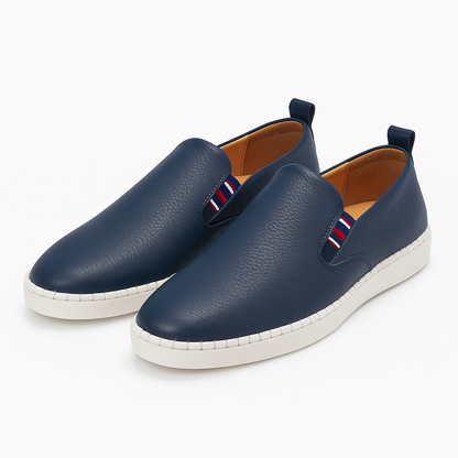 Luxeoutfit | Striped Stitch Casual Slip-On Loafers