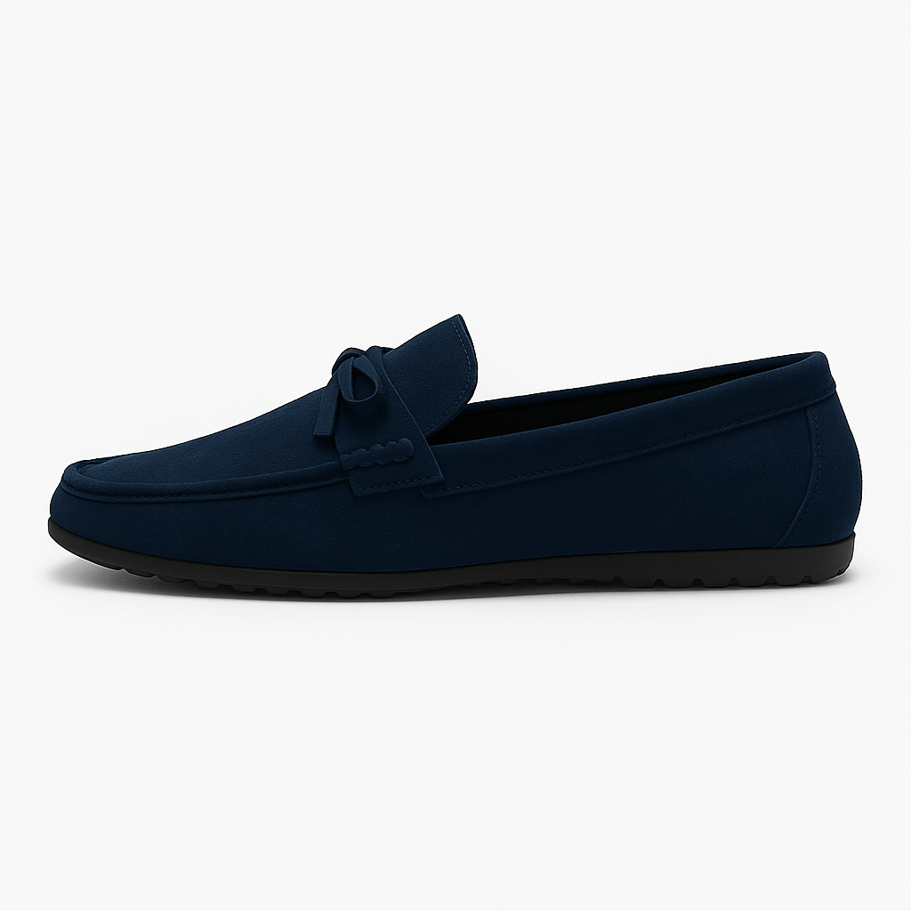 Luxeoutfit | Suede Bow Accent Loafers