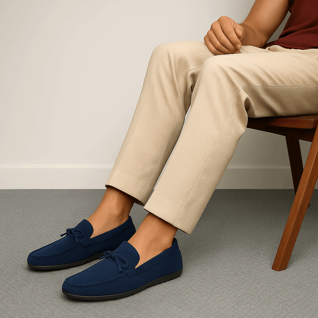Luxeoutfit | Suede Bow Accent Loafers
