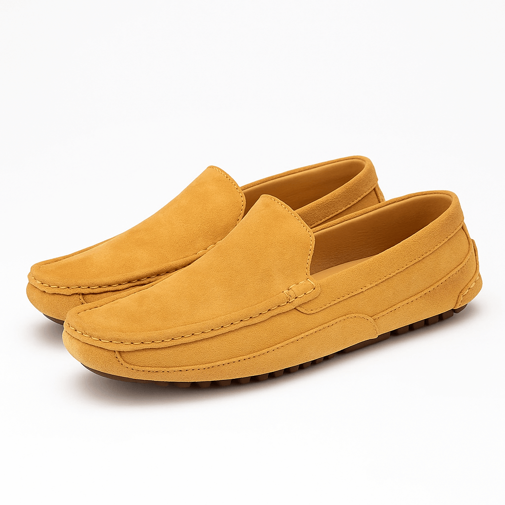 Luxeoutfit | Suede Grip-Comfort Driving Loafers