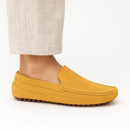 Luxeoutfit | Suede Grip-Comfort Driving Loafers