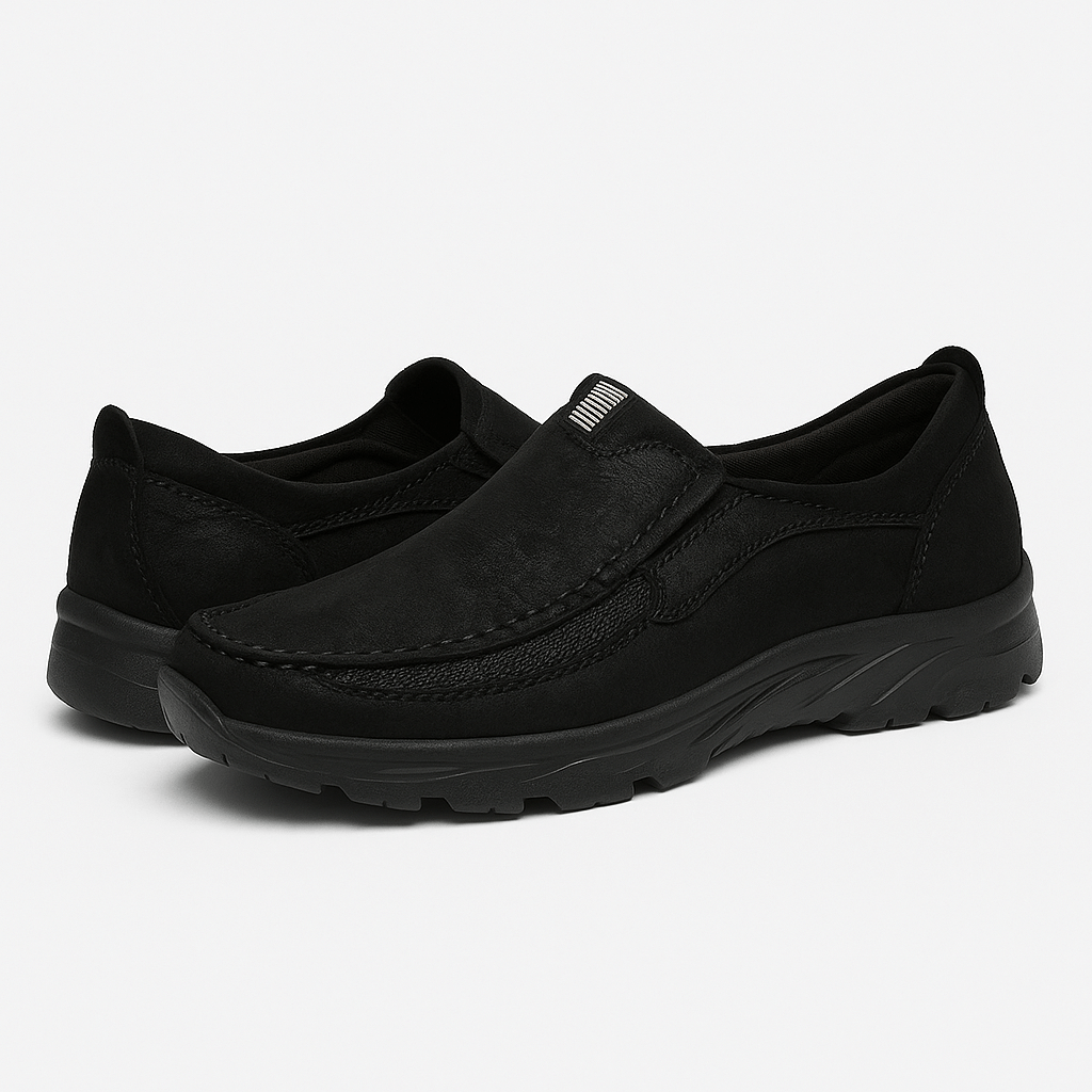 Luxeoutfit | Suede Mesh Slip-On Loafers