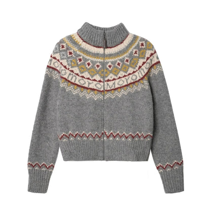 Women's High Neck Knit Sweater