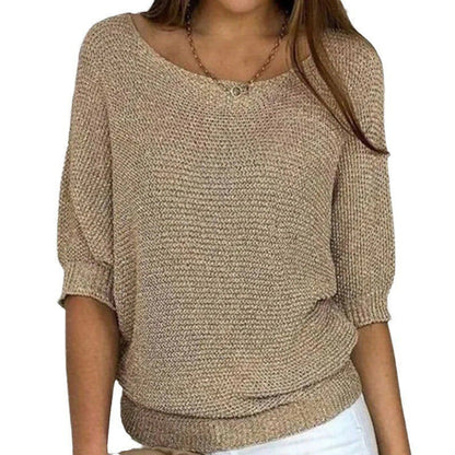 Maxime | Relaxed Ribbed Knit Lounge Top