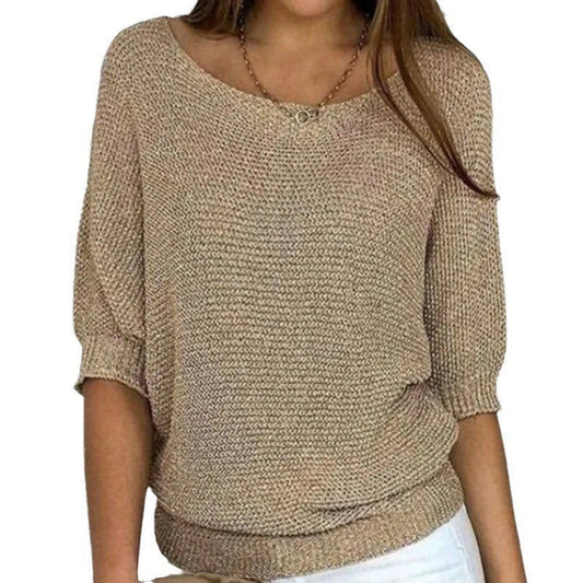 Maxime | Relaxed Ribbed Knit Lounge Top