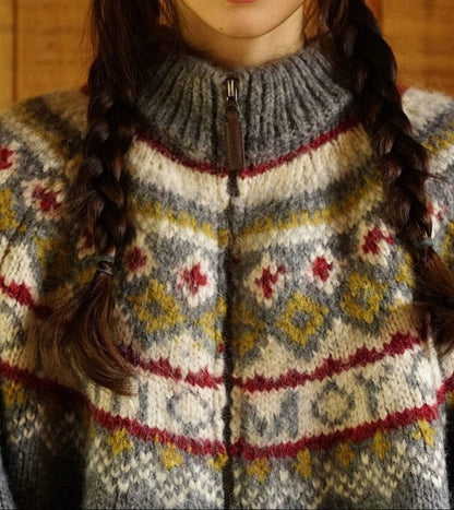 Women's High Neck Knit Sweater