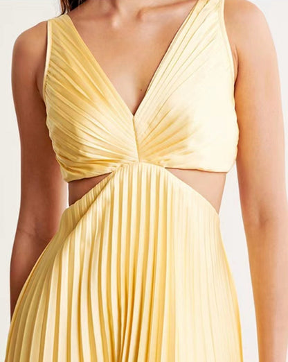 Caitlin® | Pleated Dress With A Neckline