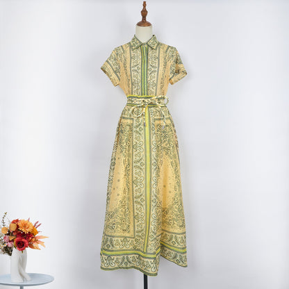 Scarlett® | Impera printed blouse and falda set