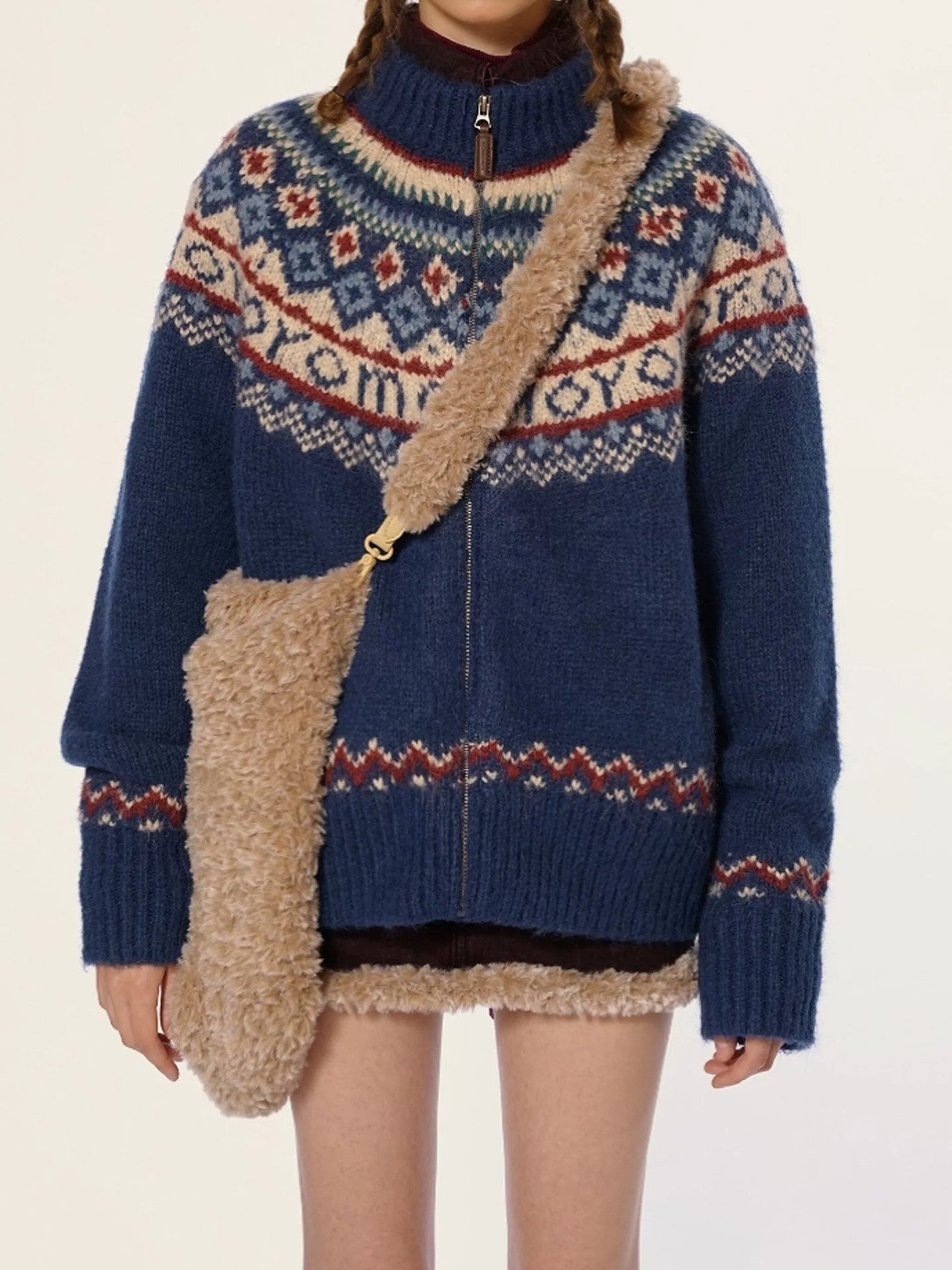 Women's High Neck Knit Sweater