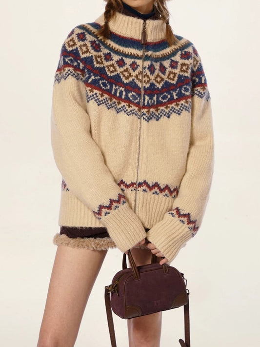 Women's High Neck Knit Sweater
