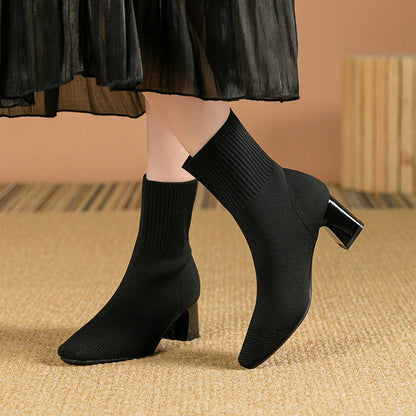 Josefina | Elegant solid color high heel boots