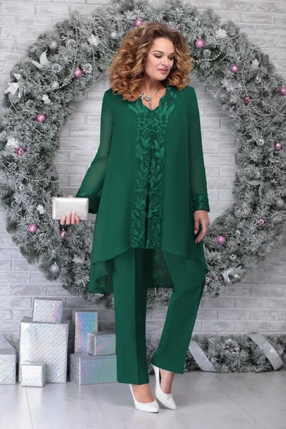 Renee® | 3 Piece Plus Size Embroidered Suit