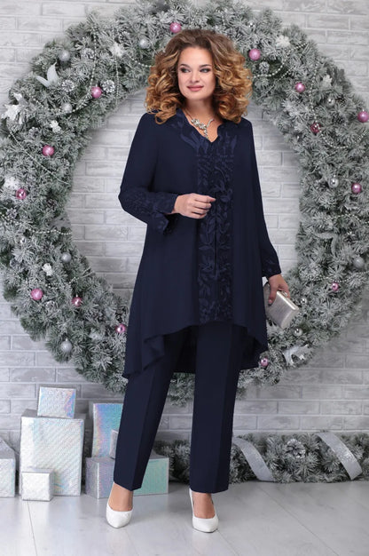 Renee® | 3 Piece Plus Size Embroidered Suit