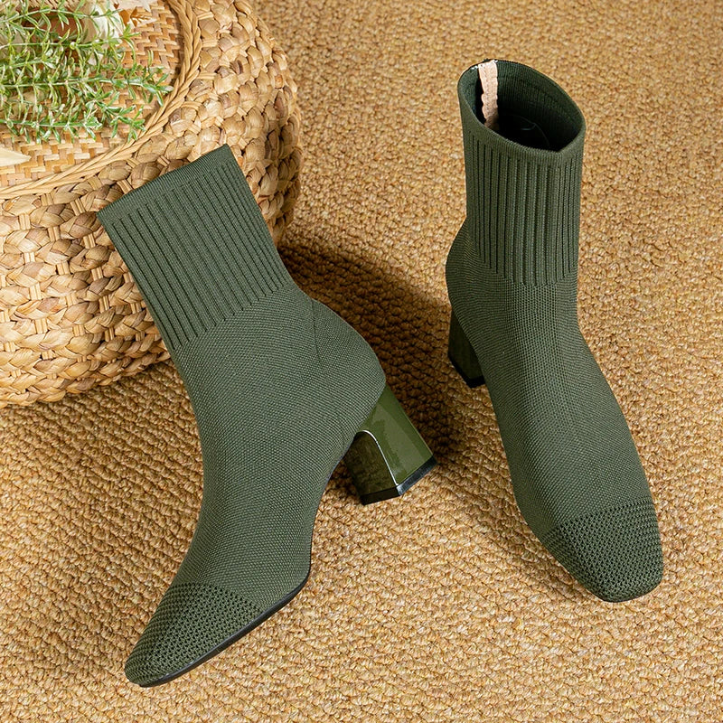 Josefina | Elegant solid color high heel boots