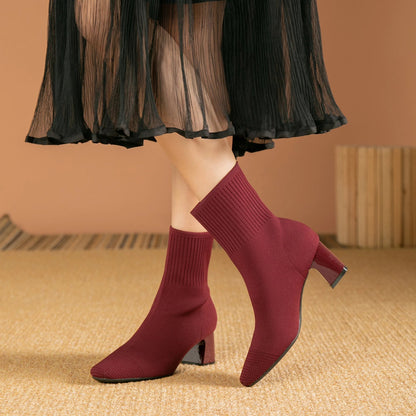 Josefina | Elegant solid color high heel boots