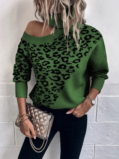 Liora® | Leopard sweater with falling aurors