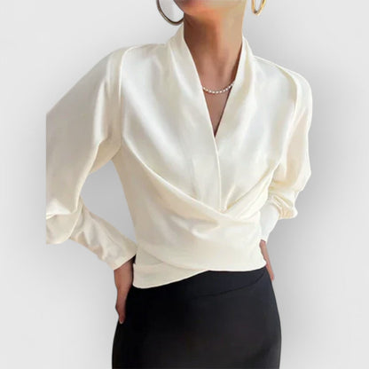 Antonia® | Elegant ladies blouse with puff sleeves