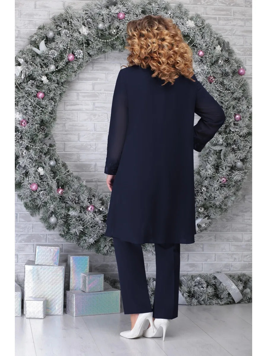 Renee® | 3 Piece Plus Size Embroidered Suit