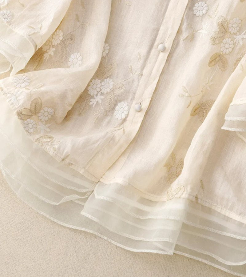 Aroa® | Embroidered vintage women's shirt