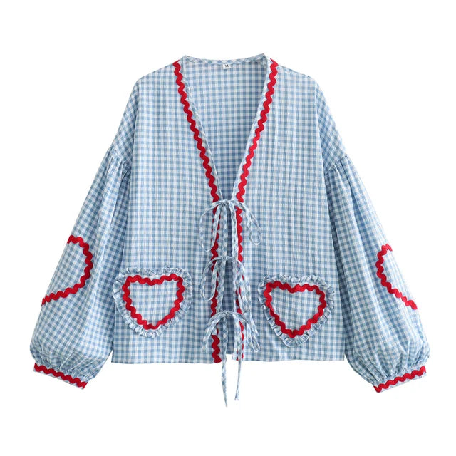Julieta® | Cute shirt with heart pockets