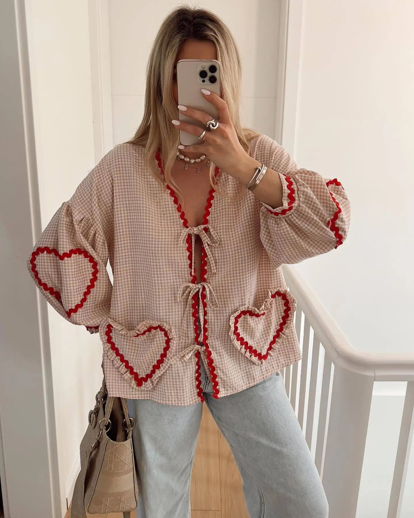 Julieta® | Cute shirt with heart pockets