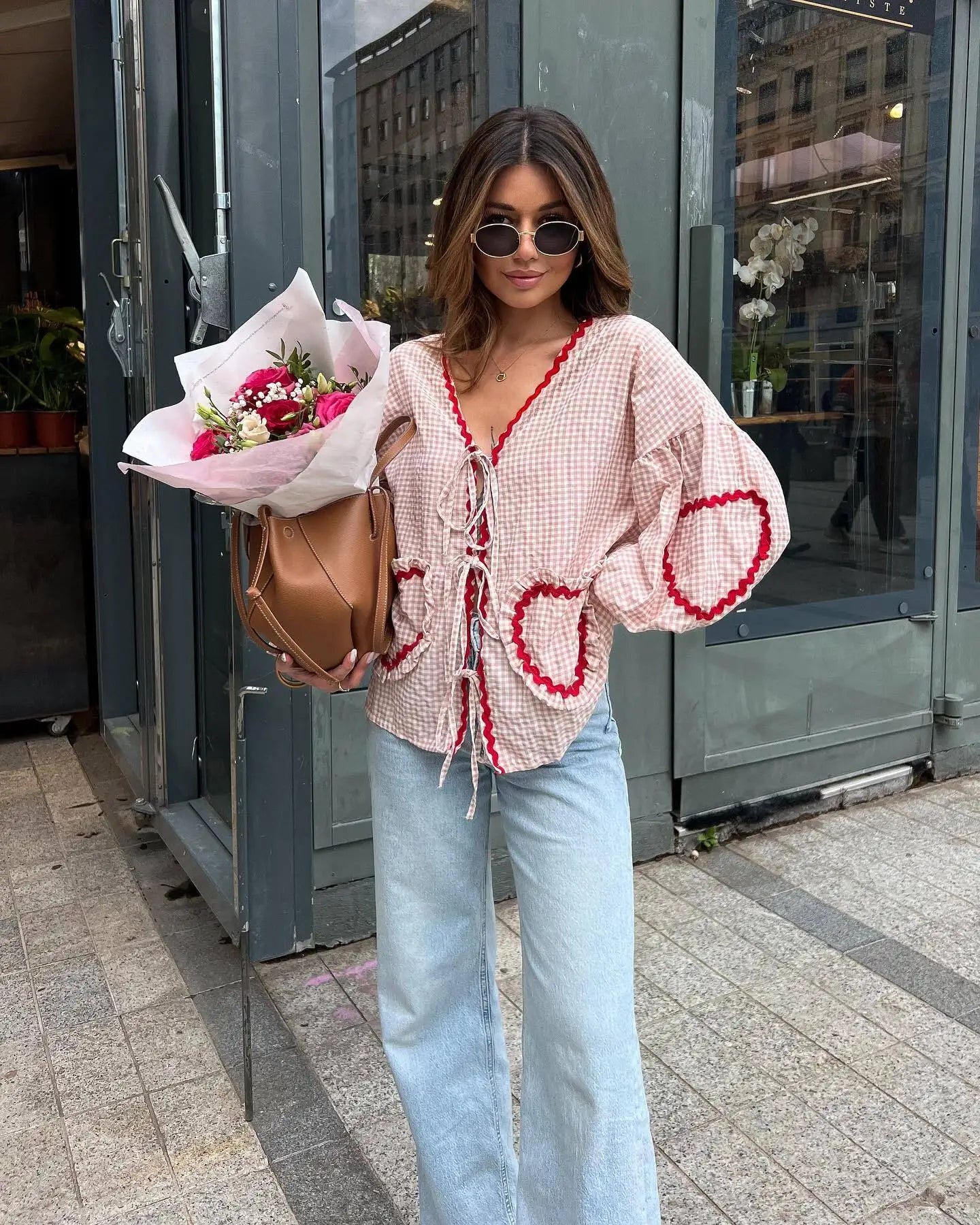 Julieta® | Cute shirt with heart pockets