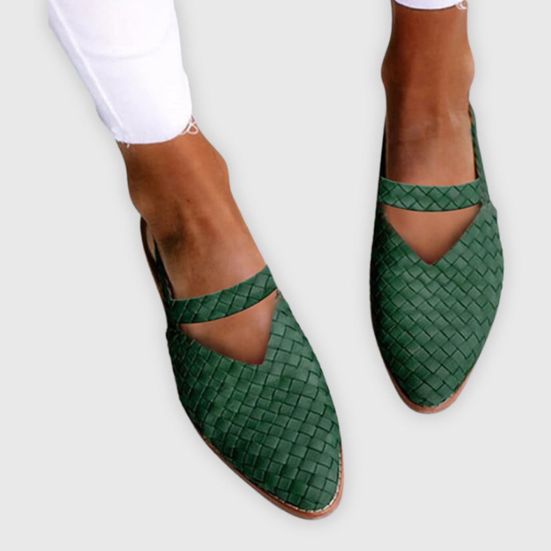 Catalina® | Braided women's leather sandals