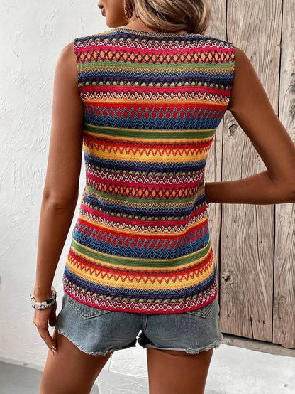Adonia® | Women'S Tank Top In A Lively Striped Pattern