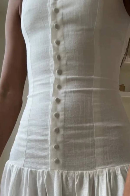 Alice® | Elegant sleeveless button dress