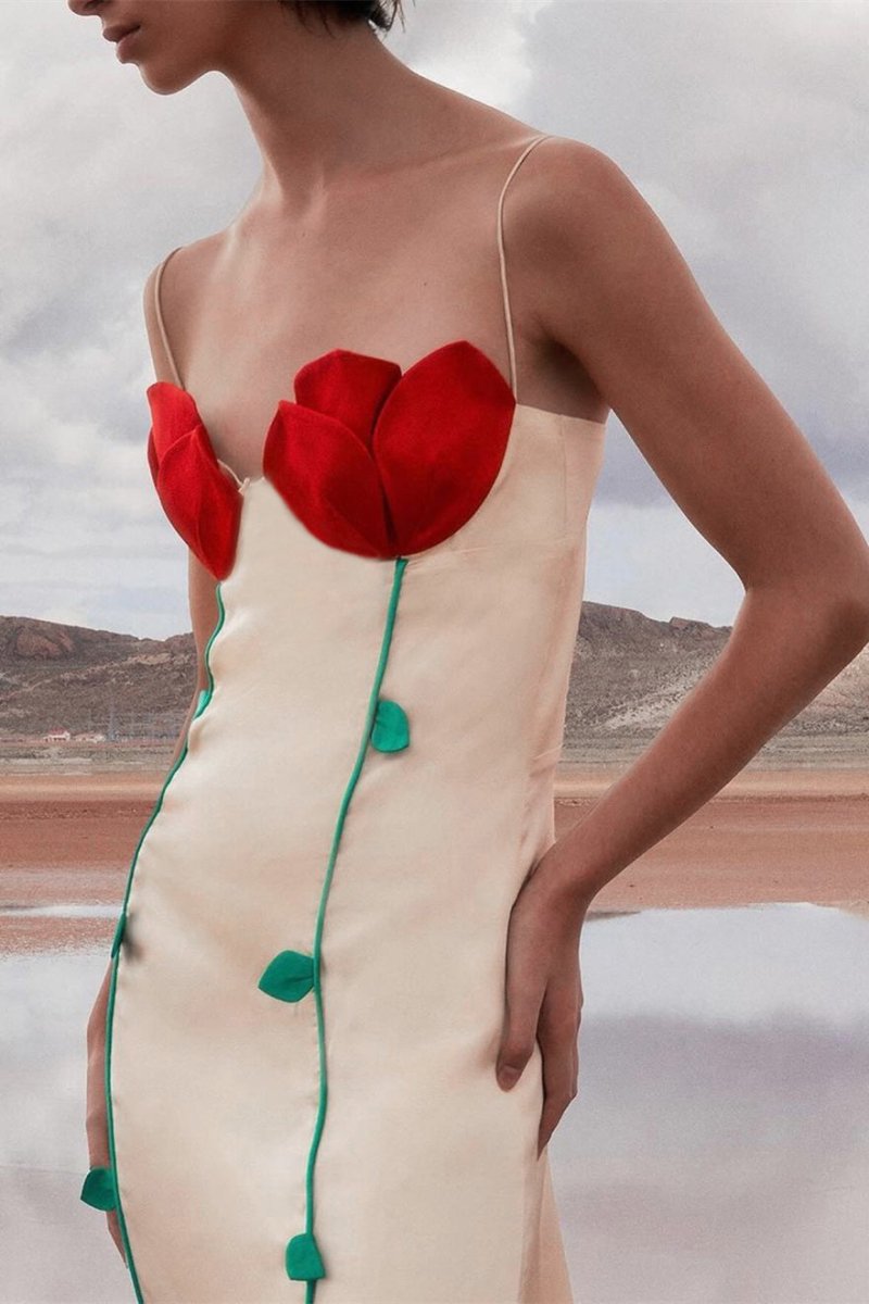 Sandra® | Detailed Maxi Dress With High Slit