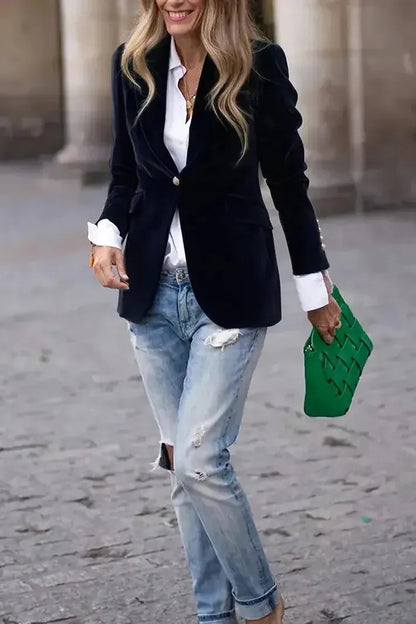 CAMILLE – POLISHED POWER BLAZER