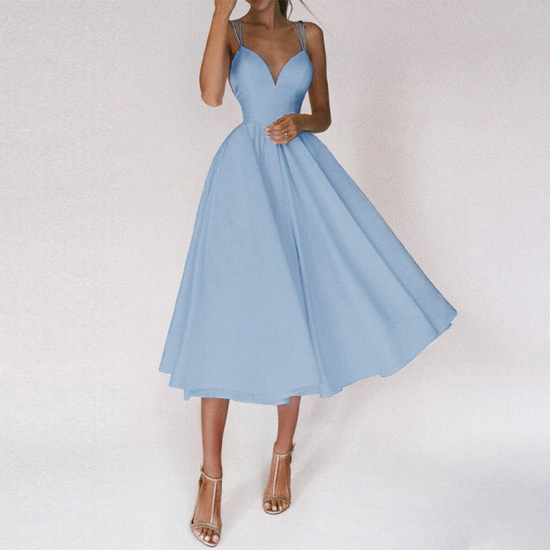 Yessica® | Elegant Dress With V-Neck And Straps