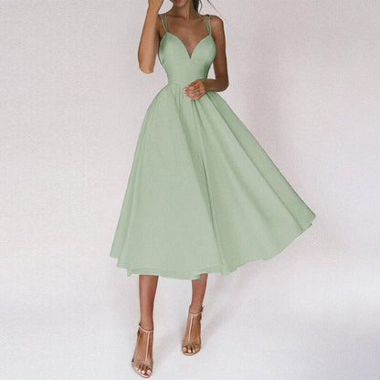 Yessica® | Elegant Dress With V-Neck And Straps