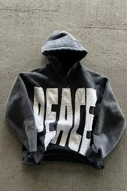 Fashion Trend Fleece Padded Zipper Hoodie