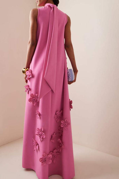 Rita® | Sleeveless Maxi Dress With Floral Embellishment