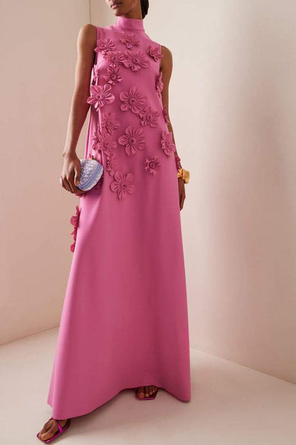 Rita® | Sleeveless Maxi Dress With Floral Embellishment
