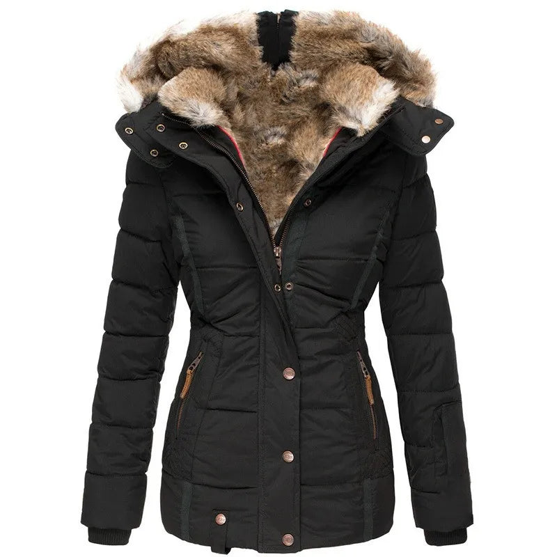 Eira® | Warm winter coat with fur lining