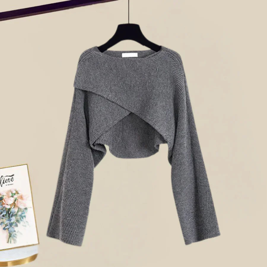 Agatha® | Dress And Sweater Set